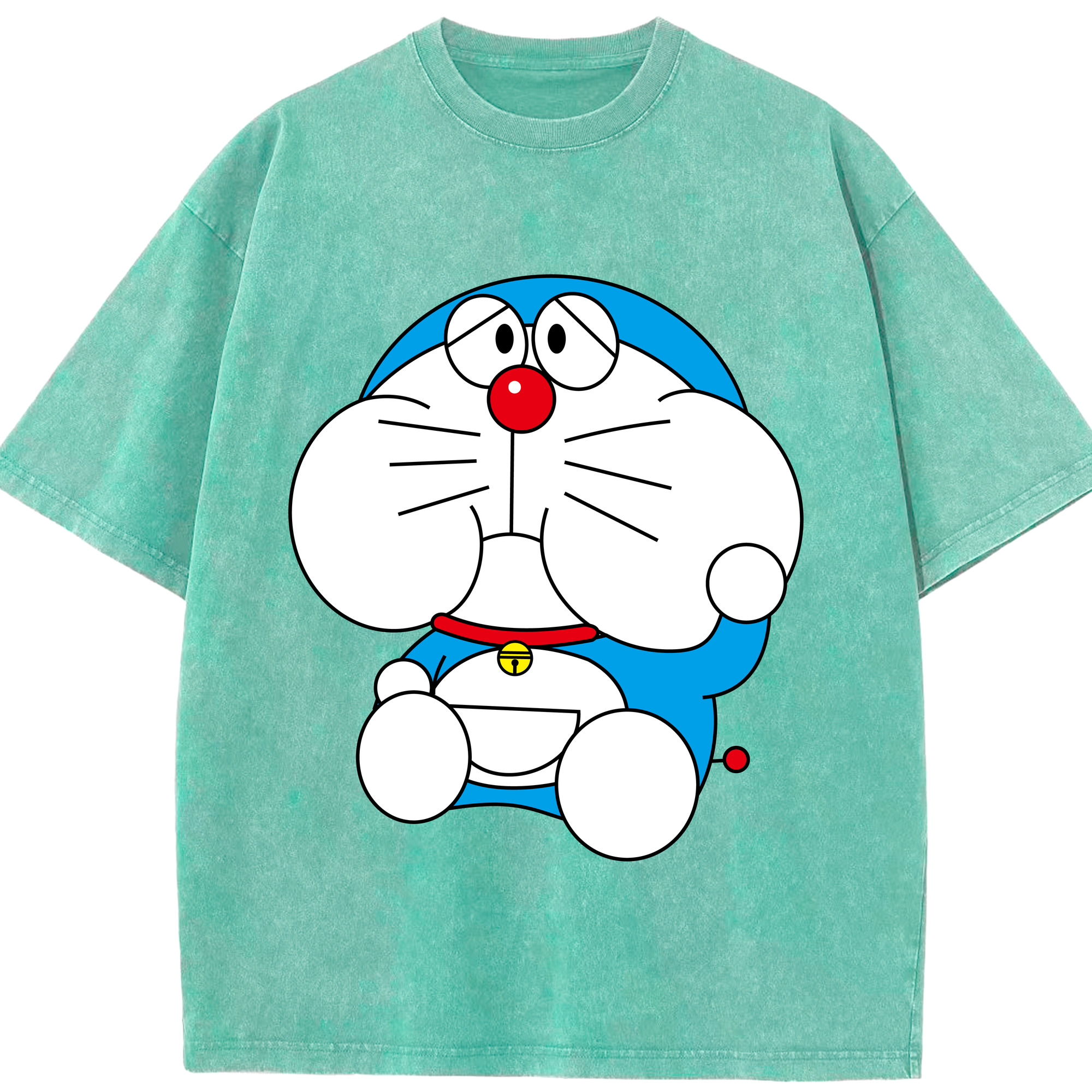 （画像用） ドラえもん Doraemon 綿100% ヴィンテージ風 半袖Tシャツ（フロントプリント）